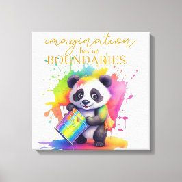 Lienzo Imagination Has No Boundaries — Kids’ Room Poster