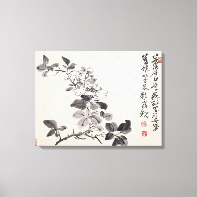Lienzo Imitación de las flores de Xu Wei Nº 5 (Anverso)