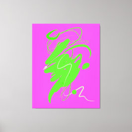 Lienzo Impacto visual danza de tela estirada Imprimir