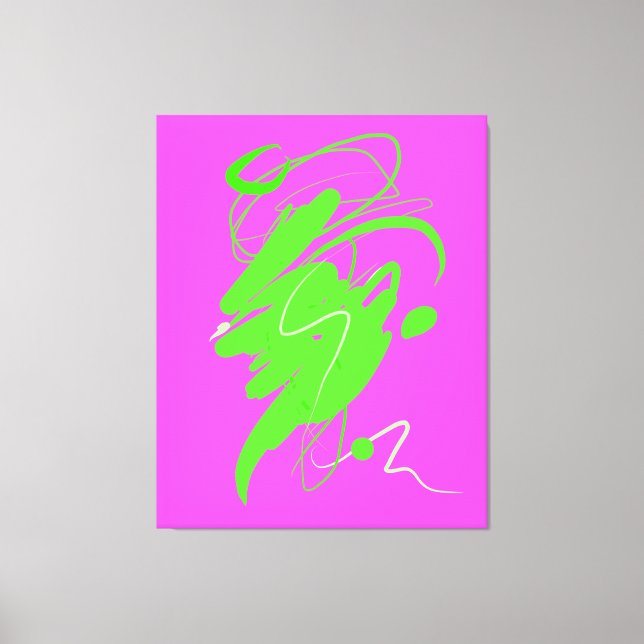 Lienzo Impacto visual danza de tela estirada Imprimir (Anverso)