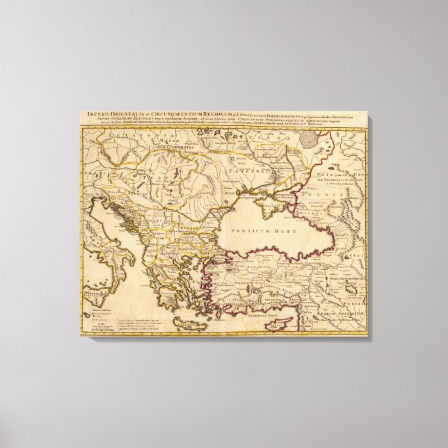 Lienzo Imperio bizantino (Anverso)