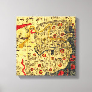 Lienzo Imperio de Ming, ChinaPanoramic MapChina