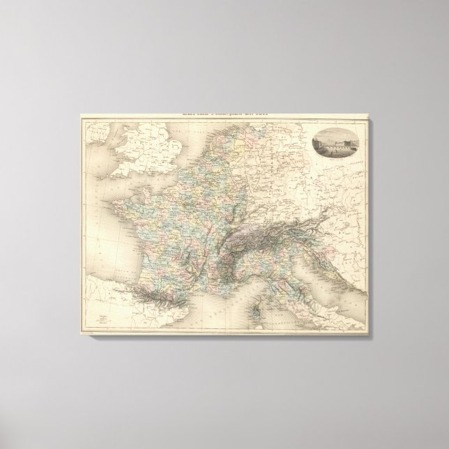 Lienzo Imperio francés en 1811 (Anverso)