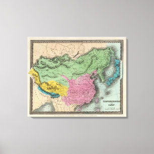 Lienzo Imperio y Japón chinos