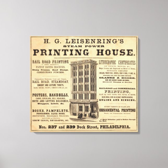 Lienzo Imprenta de Leisenring (Anverso)