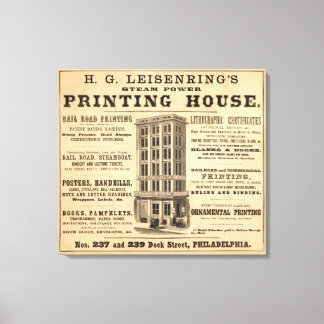 Lienzo Imprenta de Leisenring