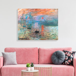 Lienzo Impresión, amanecer   Claude Monet
