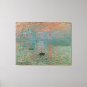 Lienzo Impresión, el Levante del Sol por Claude Monet 187