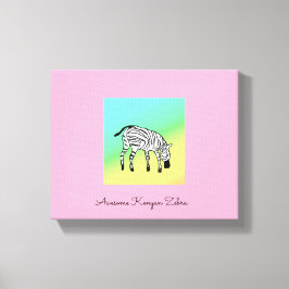 Lienzo Impresionante cebra keniana