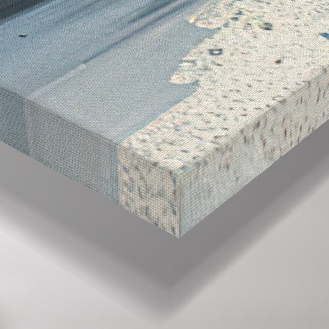 Lienzo Impresionante pintura de flores azules - Vibrante  (Esquina (abajo))