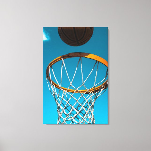 Lienzo Impresionante regalo de baloncesto (Anverso)