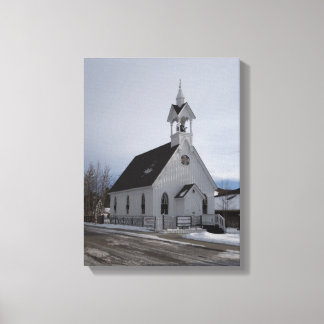 Lienzo Impresionismo de diseñador de iglesia blanca crist