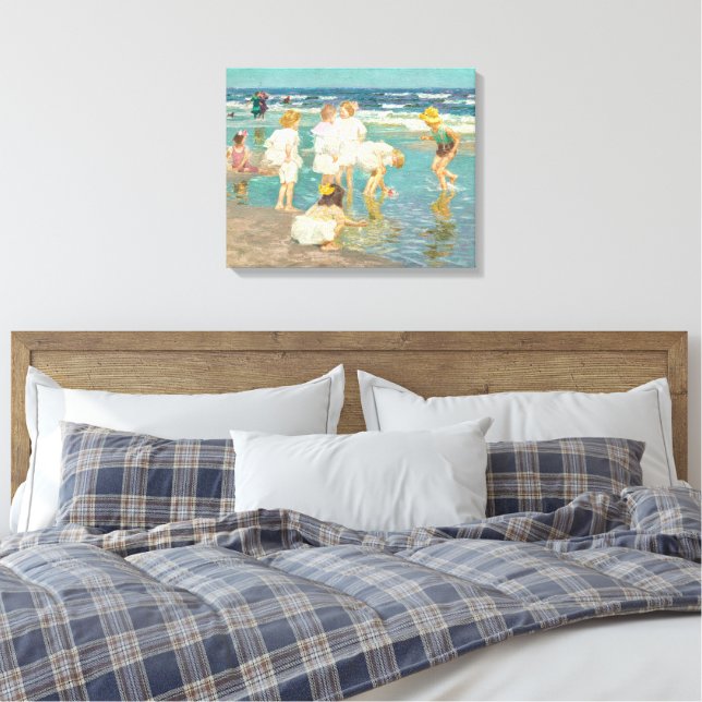 Lienzo Impresionista e inventiva playa (Insitu(Dormitorio))