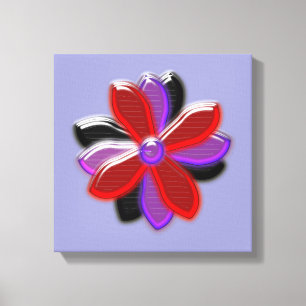 Lienzo impreso de flor de margarita brillante