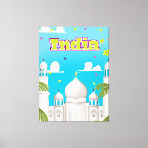 Lienzo Impreso de viaje del Personalizado de la India.