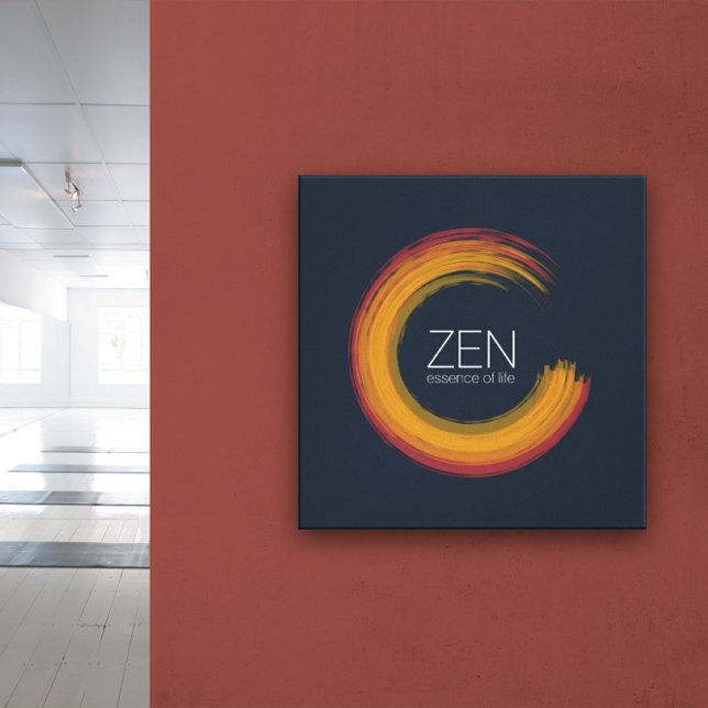 Lienzo impreso Vibrante Zen (Vibrant Zen Canvas Print)