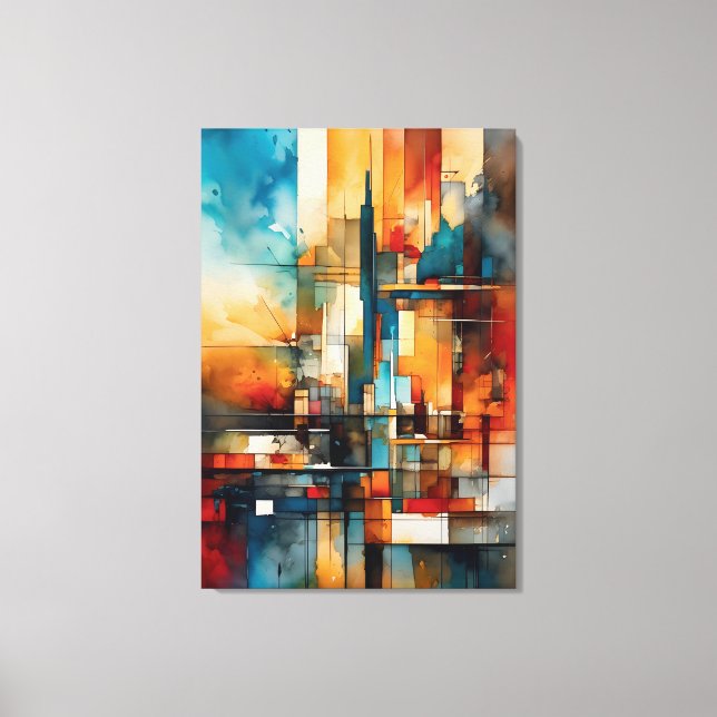 Lienzo Impressão Em Tela Abstract vertical and horizontal (Anverso)