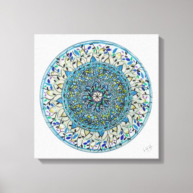 Lienzo Impressão Em Tela Mandala Essência Floral (Anverso)