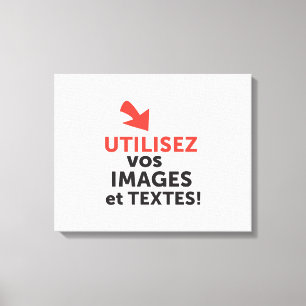 Lienzo Imprima sus diseños en línea en francés