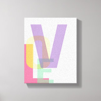 Lienzo Imprimir tipografía de amor