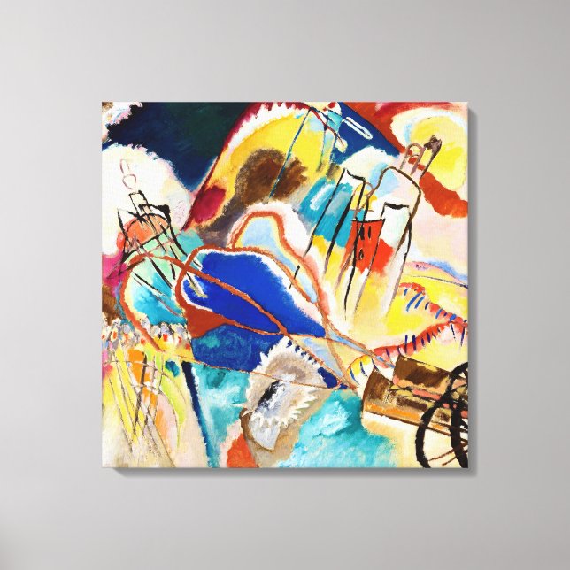 Lienzo Improvisación 30 (Cannones) por Wassily Kandinsky (Anverso)