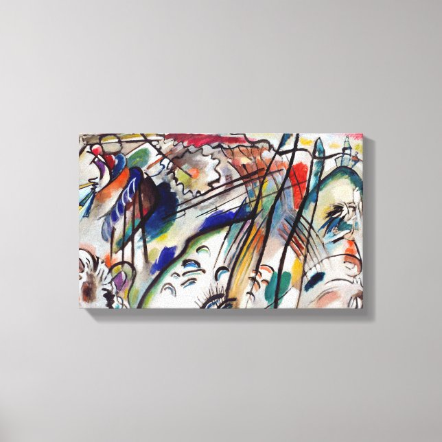 Lienzo Improvisación de Wassily Kandinsky 28 (Anverso)