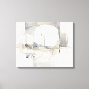 Lienzo Improvisación I Gris Abstract Print