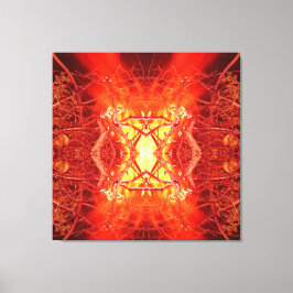 Lienzo Incendio abstracto