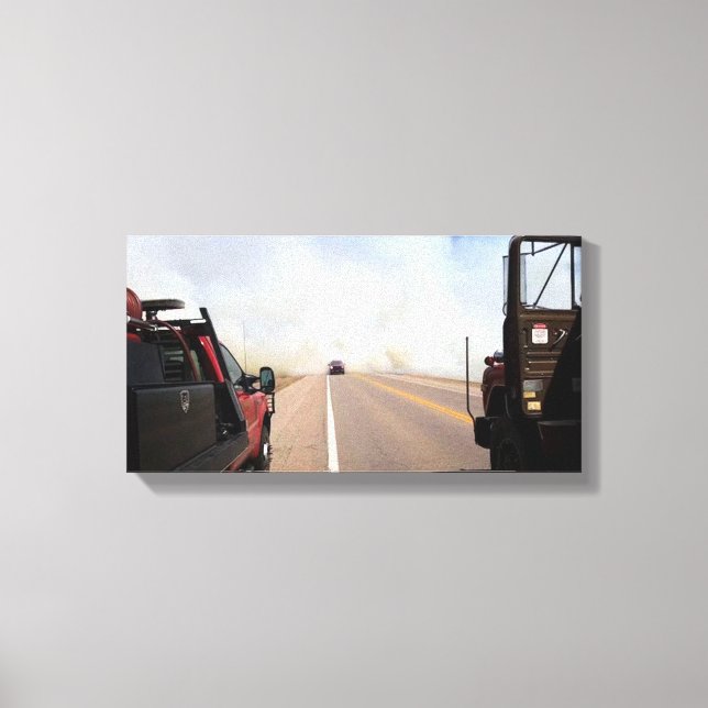 Lienzo Incendio en Newkirk (Anverso)