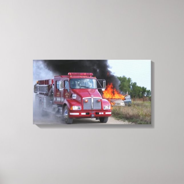 Lienzo Incendio en Newkirk (Anverso)