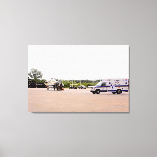 Lienzo Incendio en Newkirk (Anverso)