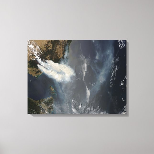 Lienzo Incendios y humo en el sudeste de Australia (Anverso)