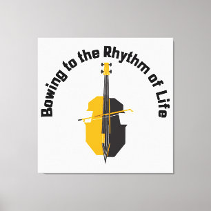 Lienzo Inclinándose al Ritmo de la Vida Cello
