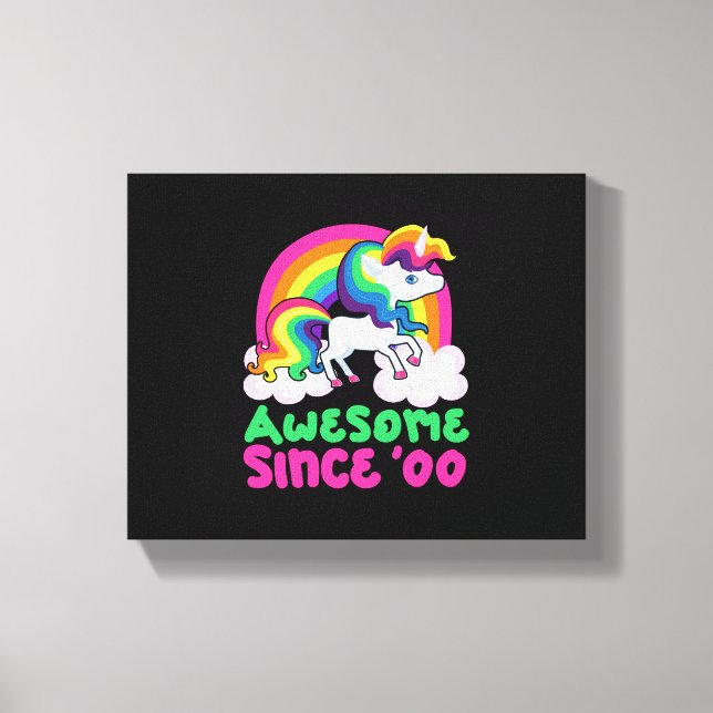 Lienzo Increíble desde 2000 Unicornio  (Anverso)