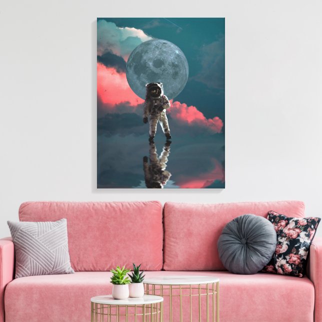 Lienzo Increíble foto de fantasía del astronauta (Insitu (Sala de estar))