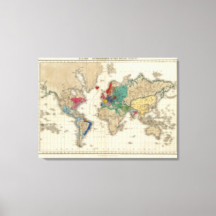 Lienzo Independencia Del ANUNCIO 1783 de Estados Unidos
