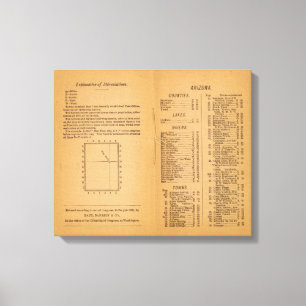 Lienzo Index Rand McNally's Arizona