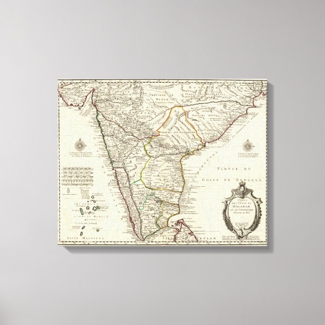 Lienzo India, Bangladesh, Asia (Anverso)