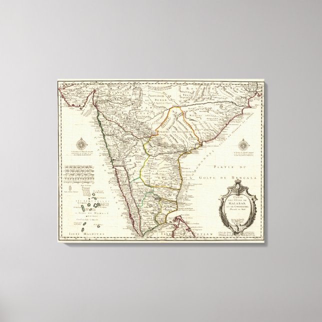 Lienzo India, Bangladesh, Asia (Anverso)