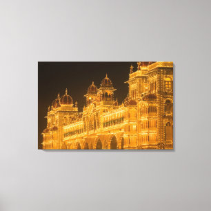 Lienzo INDIA, Karnataka, Mysore : Palacio de Majaraja (b.