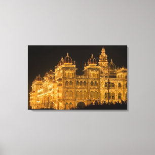 Lienzo INDIA, Karnataka, Mysore: Palacio del Majaraja (b.