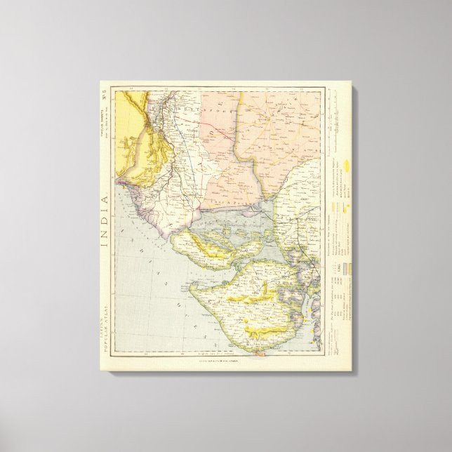 Lienzo India, Pakistán (Anverso)