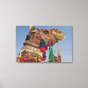 Lienzo INDIA, Rajasthan, Pushkar: FERIA DE CAMELLOS DE PU