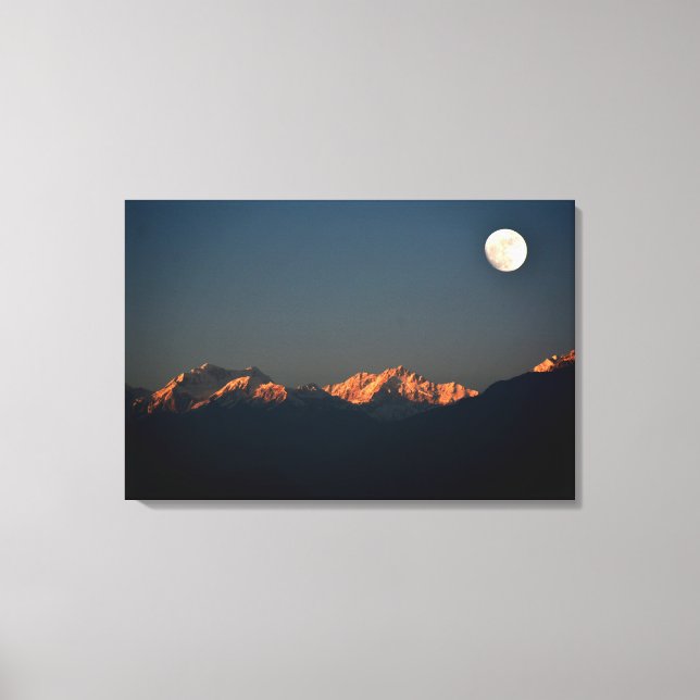 Lienzo India - Sikkim, Pelling sunset (Anverso)