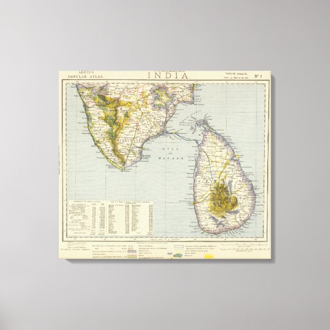 Lienzo India, Sri Lanka (Anverso)
