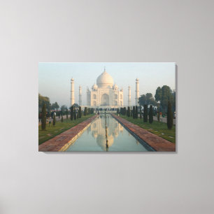 Lienzo INDIA, Uttar Pradesh, Agra: Taj Mahal, mañana
