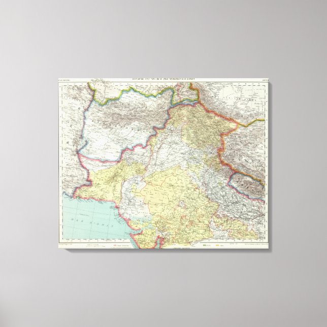 Lienzo India y Afganistán (Anverso)