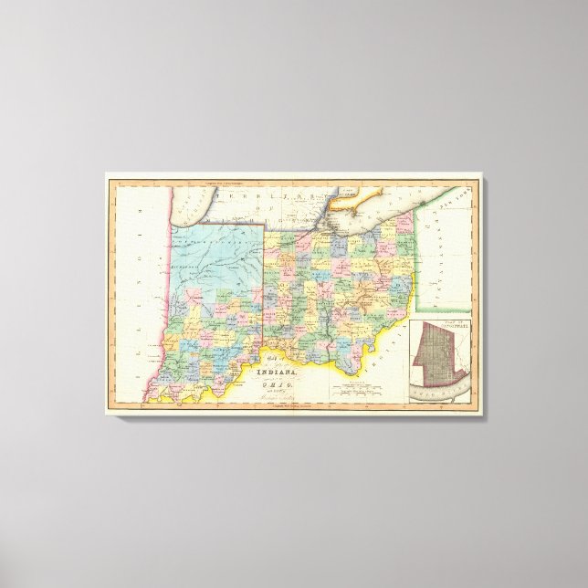 Lienzo Indiana, Ohio (Anverso)