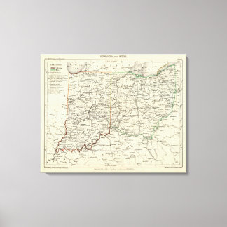 Lienzo Indiana y Ohio