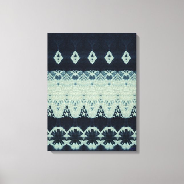 Lienzo Indigo Beauty Shibori Canvas Print (Anverso)
